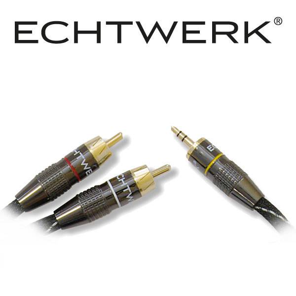 Echtwerk High End Klinke-Cinch 3m Kabel