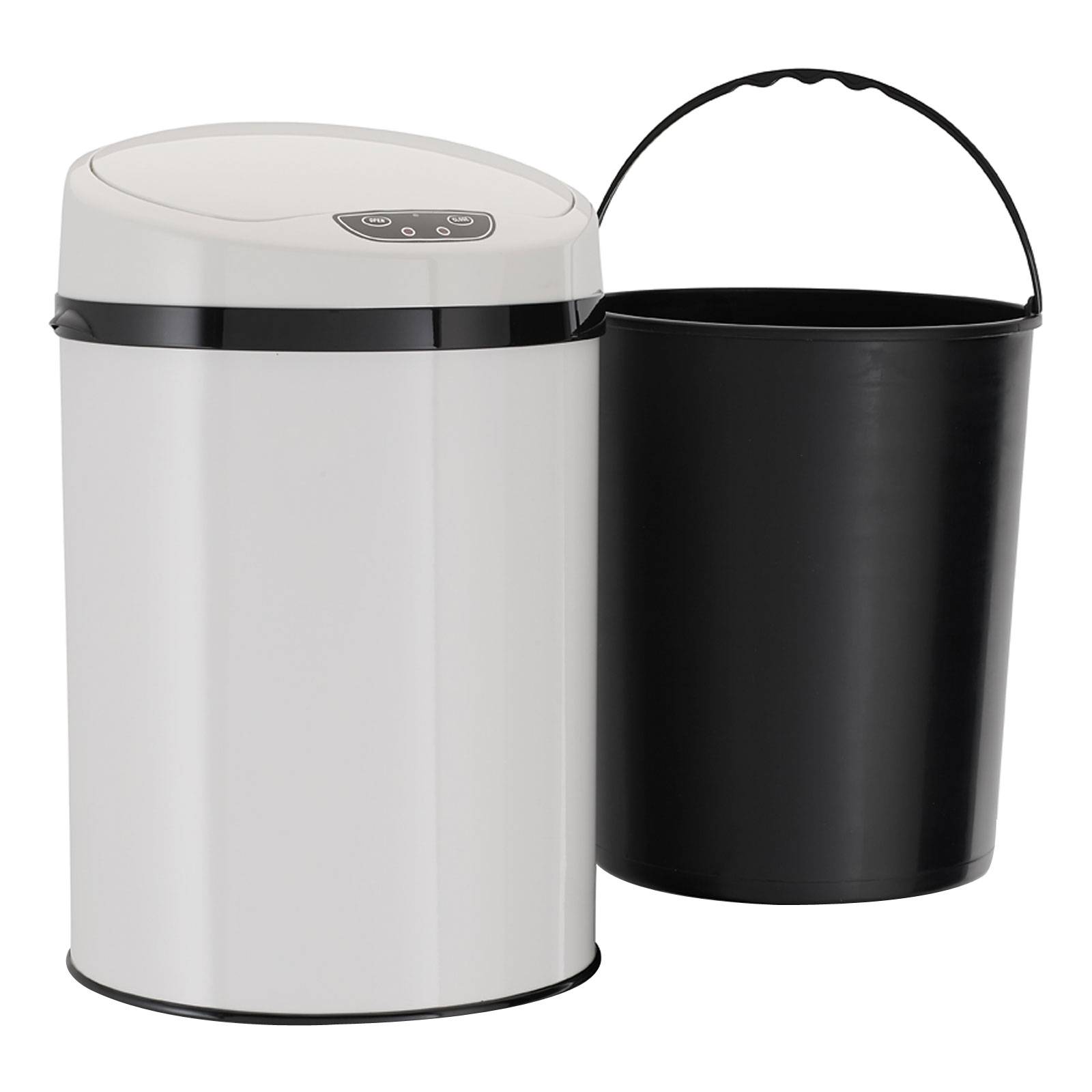 Echtwerk Abfalleimer mit Sensor 9L - Inox White