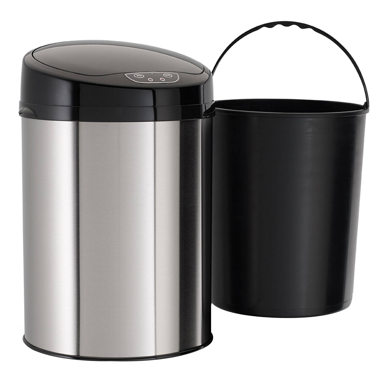 Echtwerk Abfalleimer mit Sensor 9L - Inox Brushed