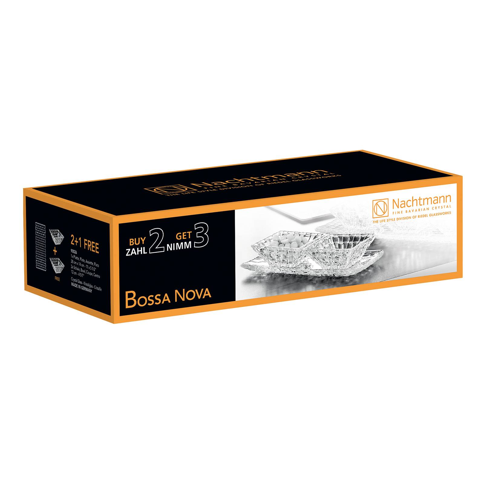 Nachtmann Kristall Schalen Vorteilsset Bossa Nova, 3er-Set