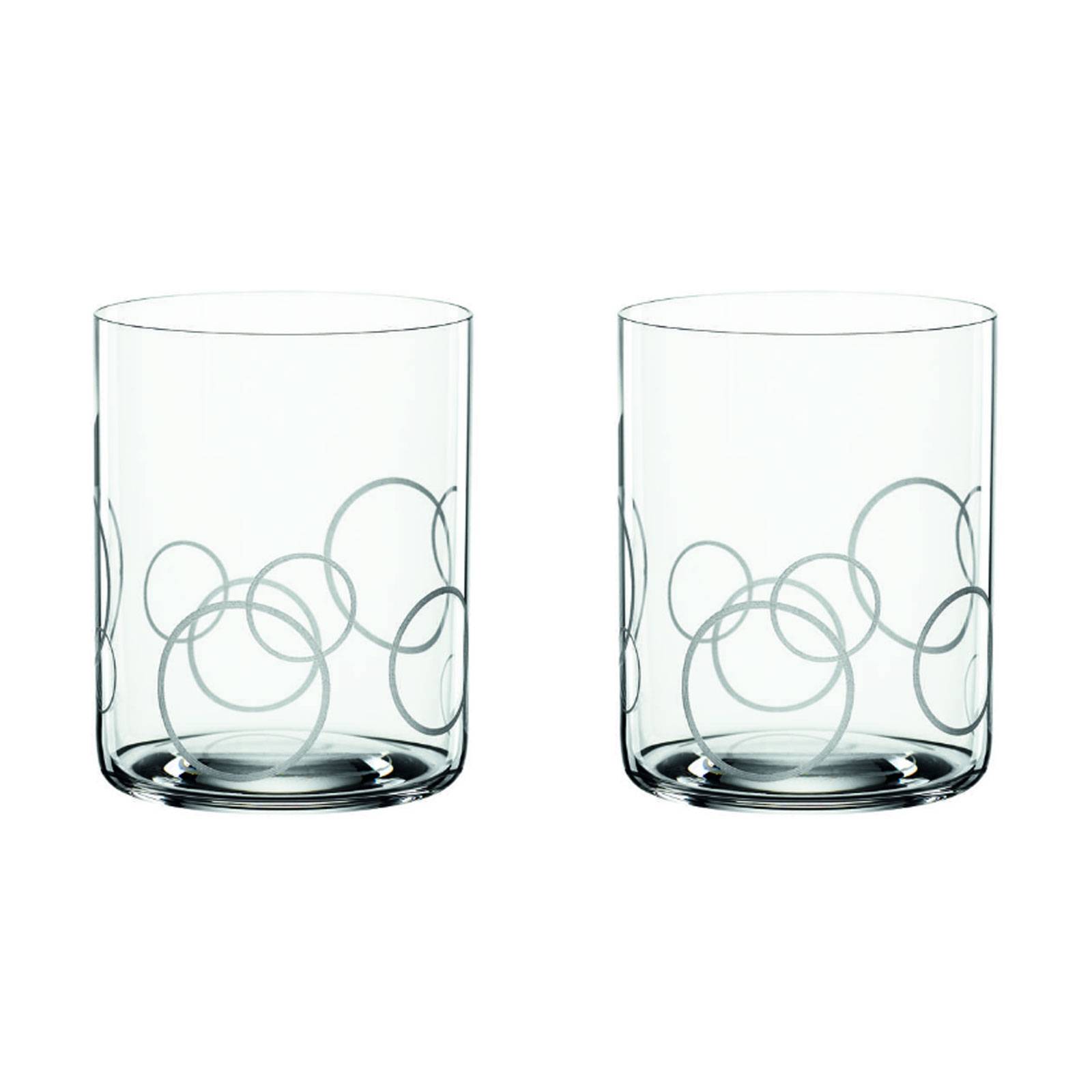 Spiegelau Signature Drinks Whiskyglas Whiskybecher Circles, 2er-Set
