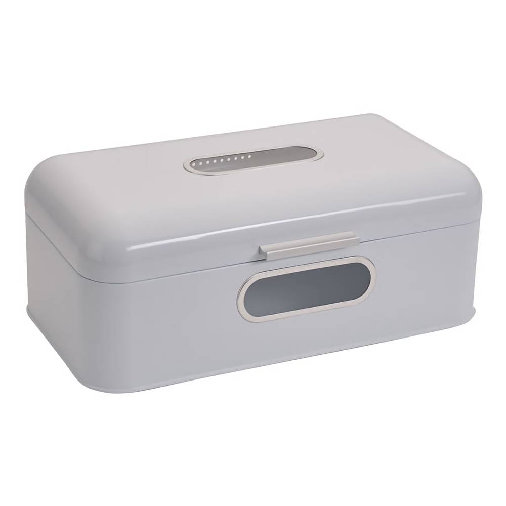 Echtwerk Brotkasten "Retro" aus Metall - weiß