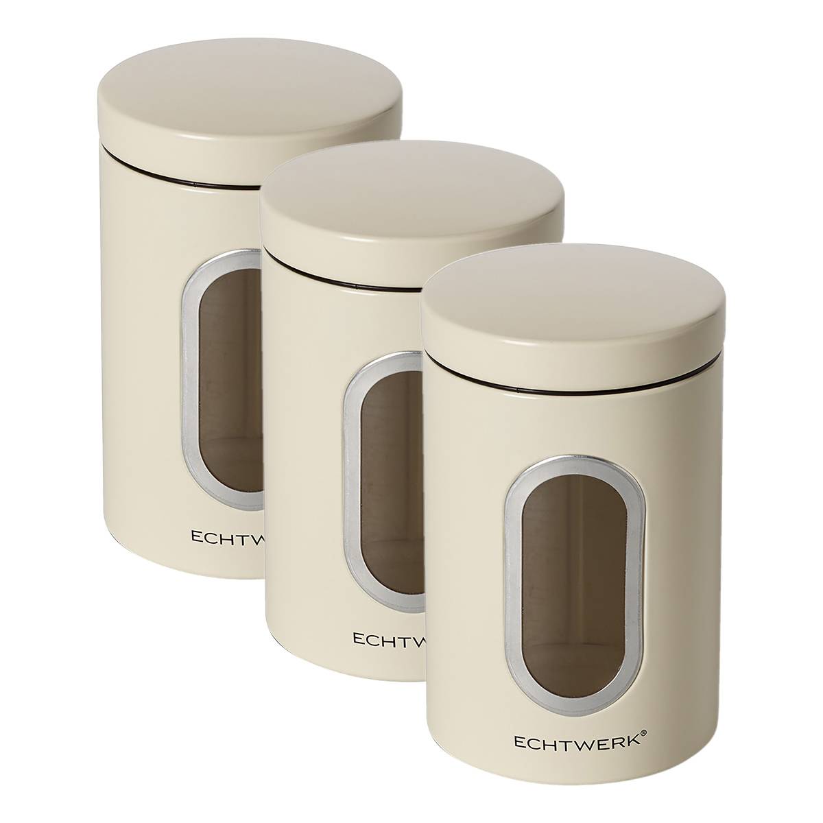 Echtwerk Vorratsdose 3er Set Creme EW-CS-1053