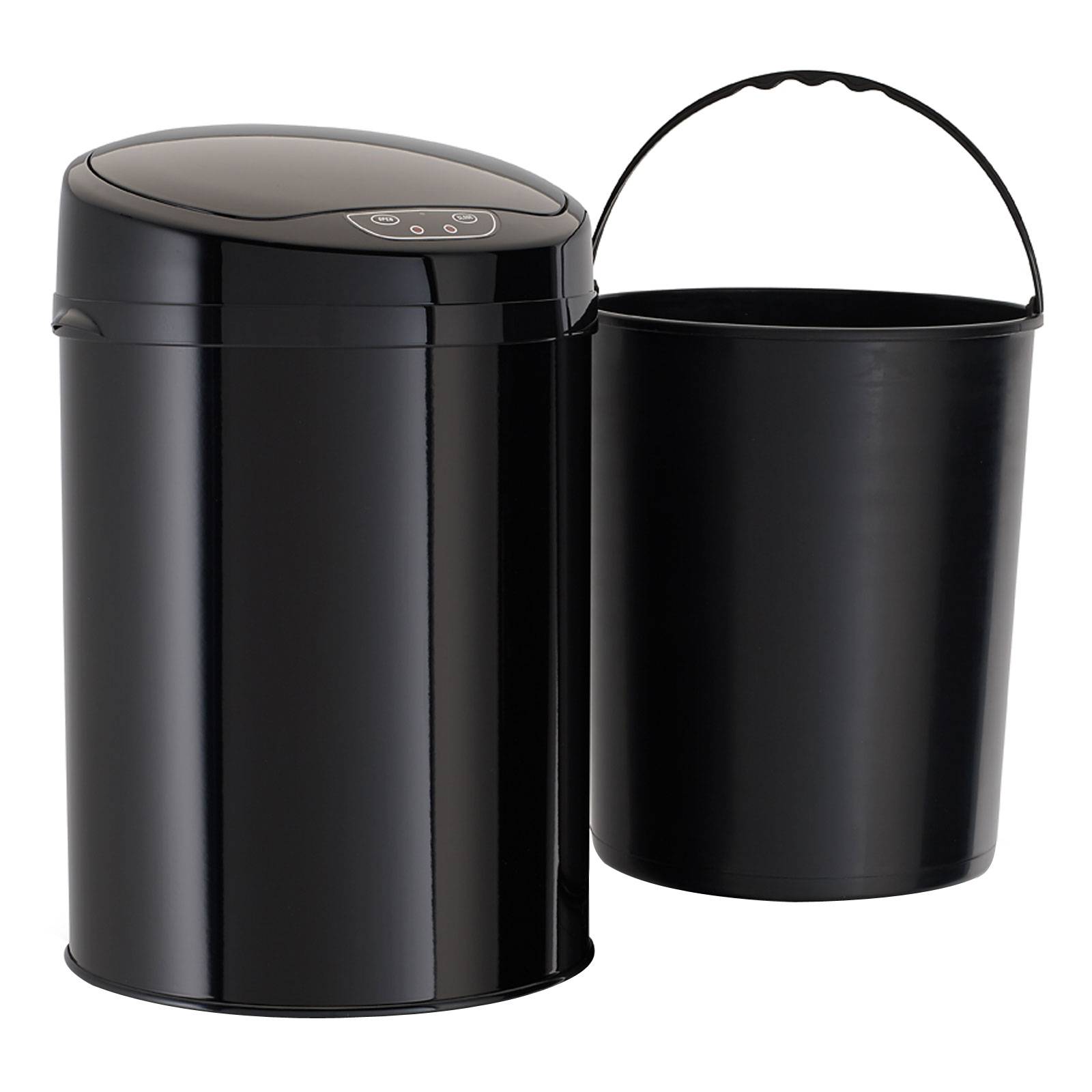 Echtwerk Abfalleimer mit Sensor 9L - Inox Black