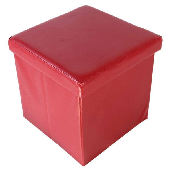 Echtwerk Sitzwürfel/Aufbewahrungsbox "StoreCube" red