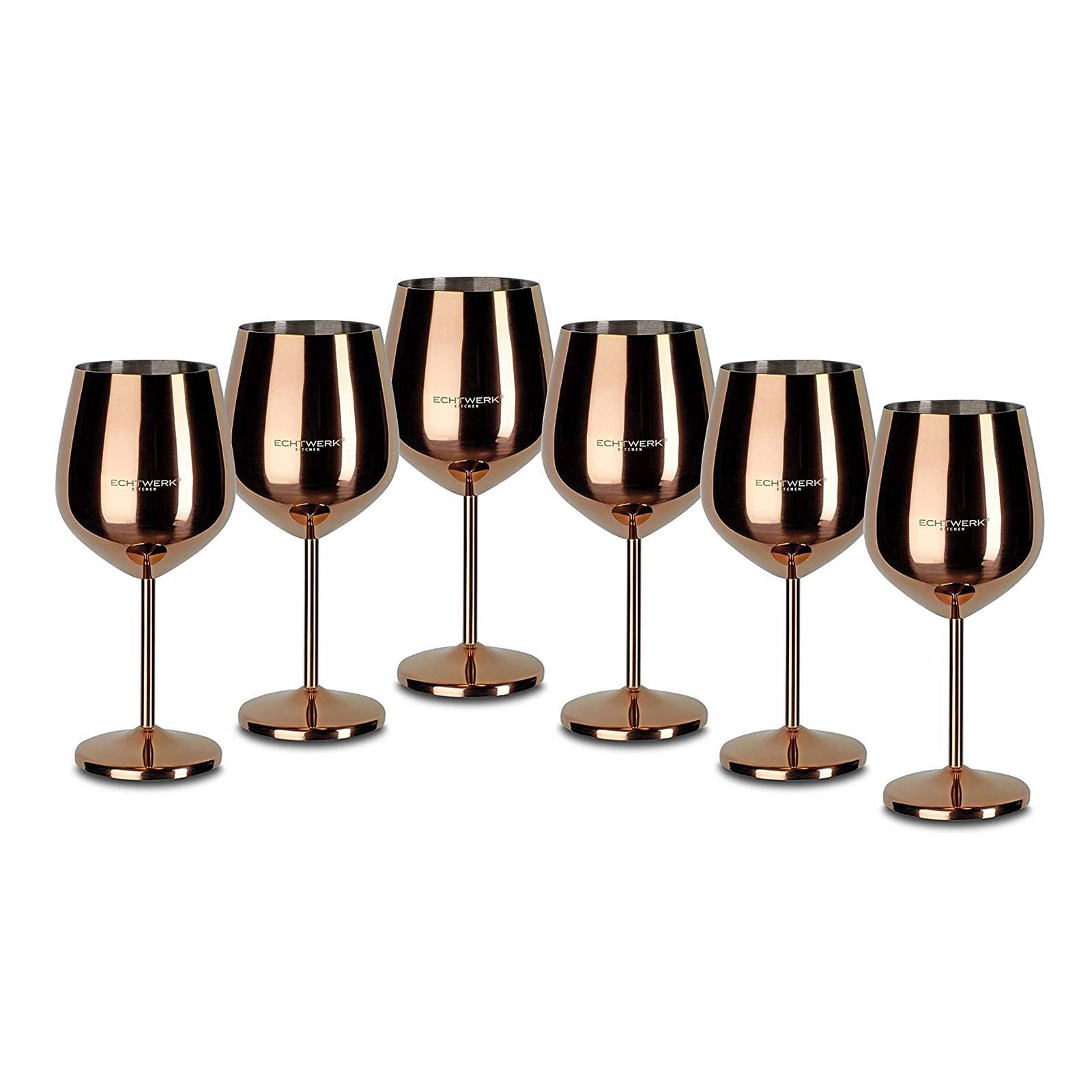Echtwerk EW-WG-1786K Weinkelche aus Edelstahl Kupfer Edition