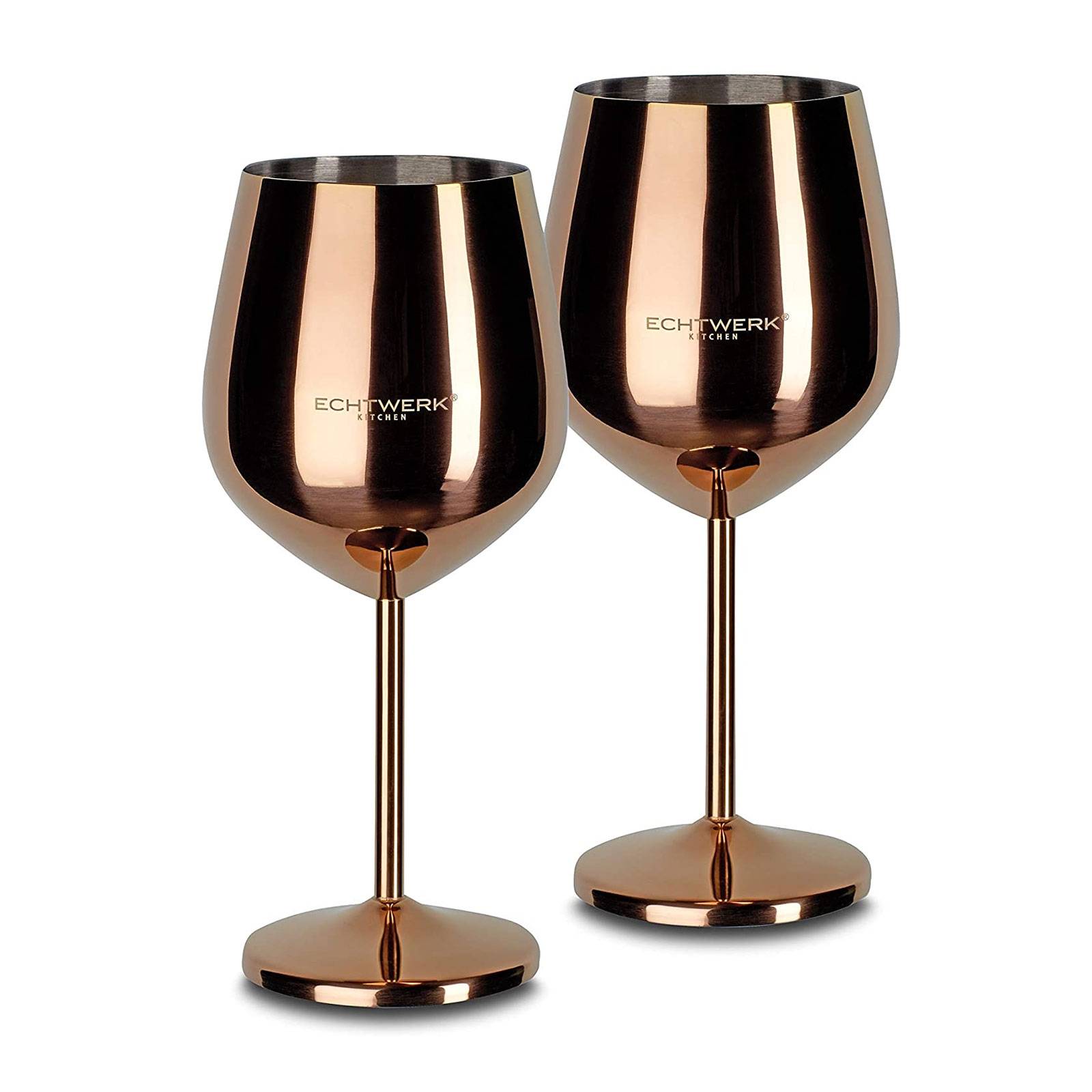 Echtwerk EW-WG-1786K Weinkelche aus Edelstahl Kupfer Edition