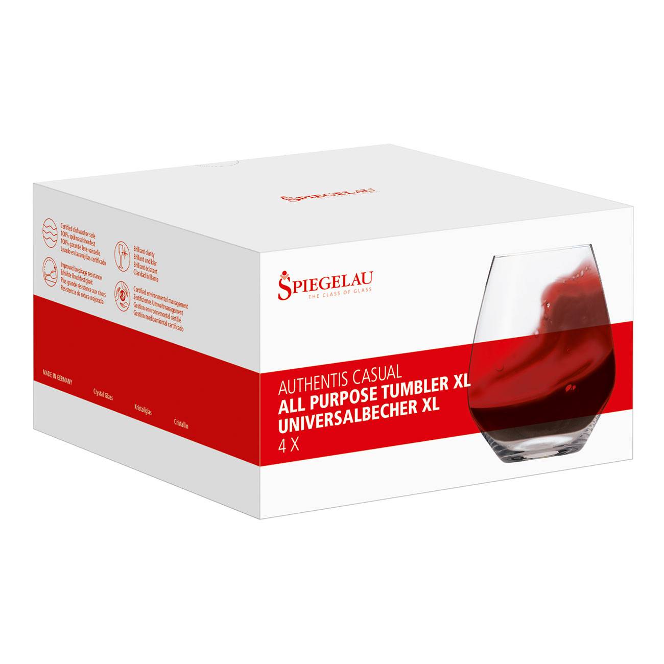 Spiegelau Authentis Casual XL Becher 4er Set