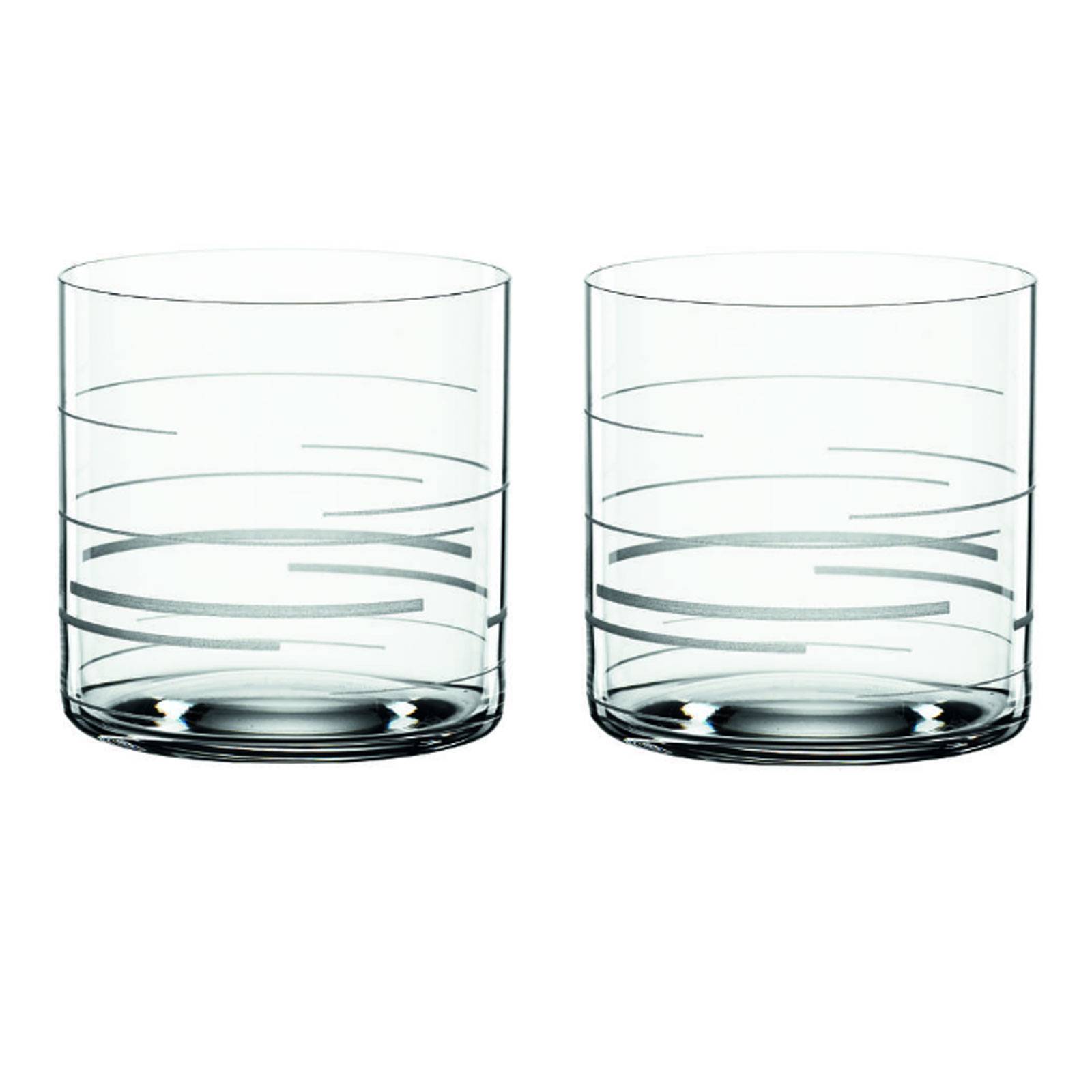 Spiegelau Signature Drinks Softdrinkbecher Lines, 2er-Set