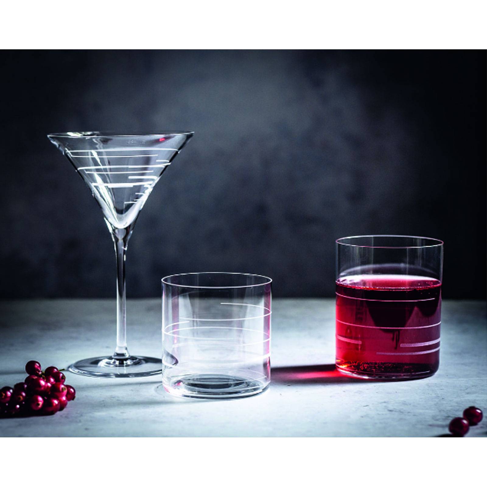 Spiegelau Signature Drinks Softdrinkbecher Lines, 2er-Set