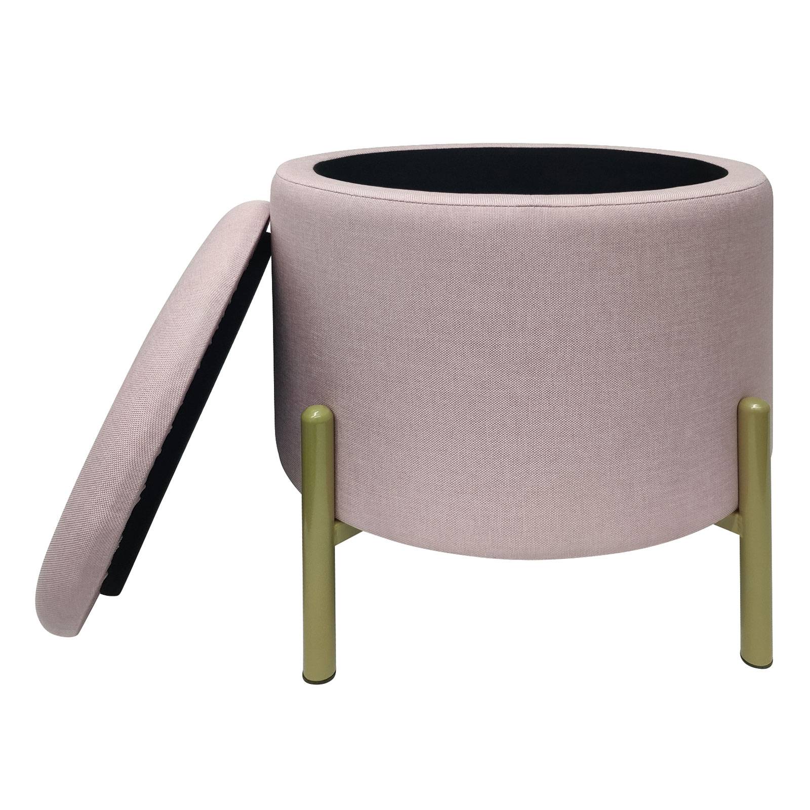 Echtwerk Sitzhocker EW-RH-0437R Logan mit Stauraum