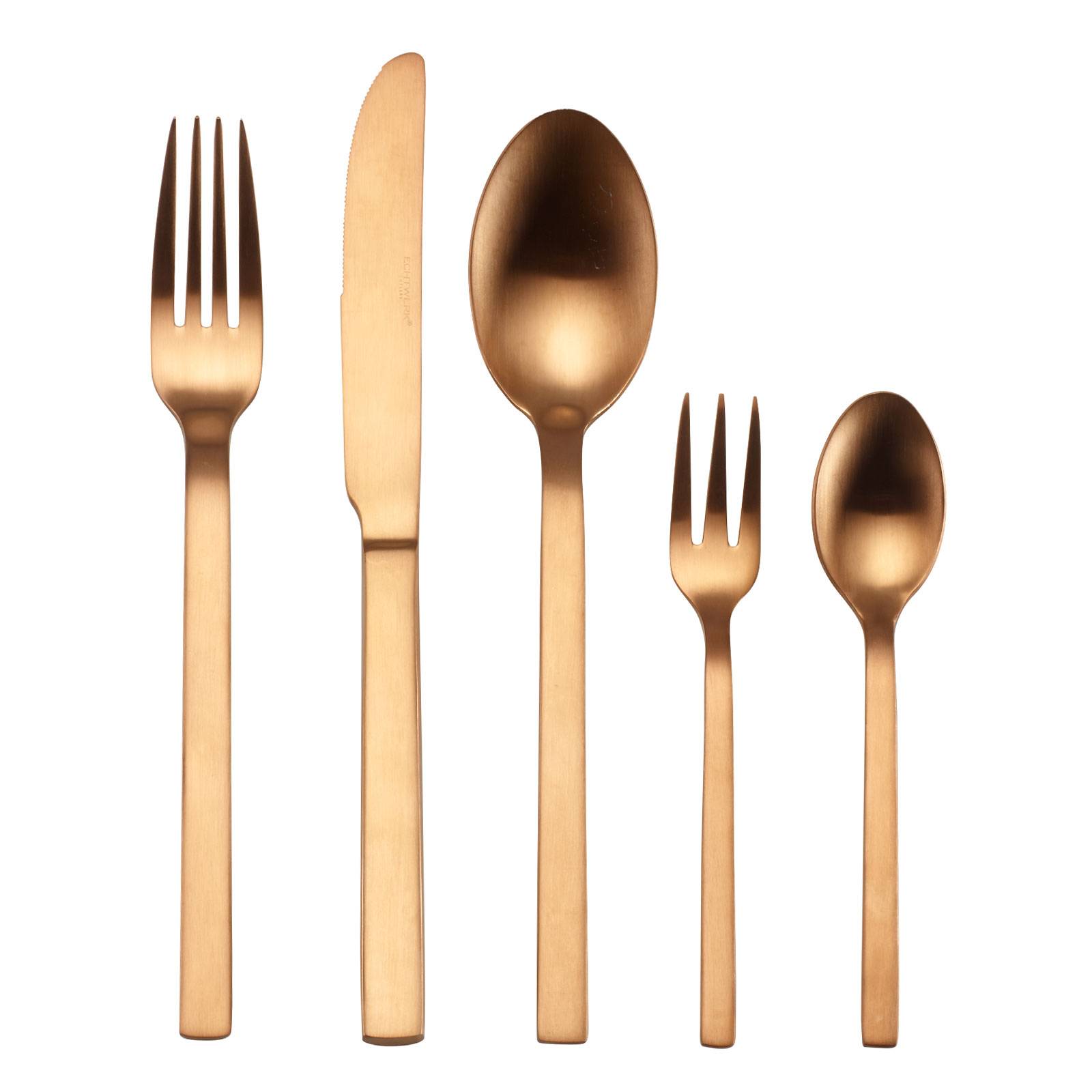 ECHTWERK AH-BS-3540B Besteck Set "Milos" 30tlg - BRONZE EDITION - mattiert