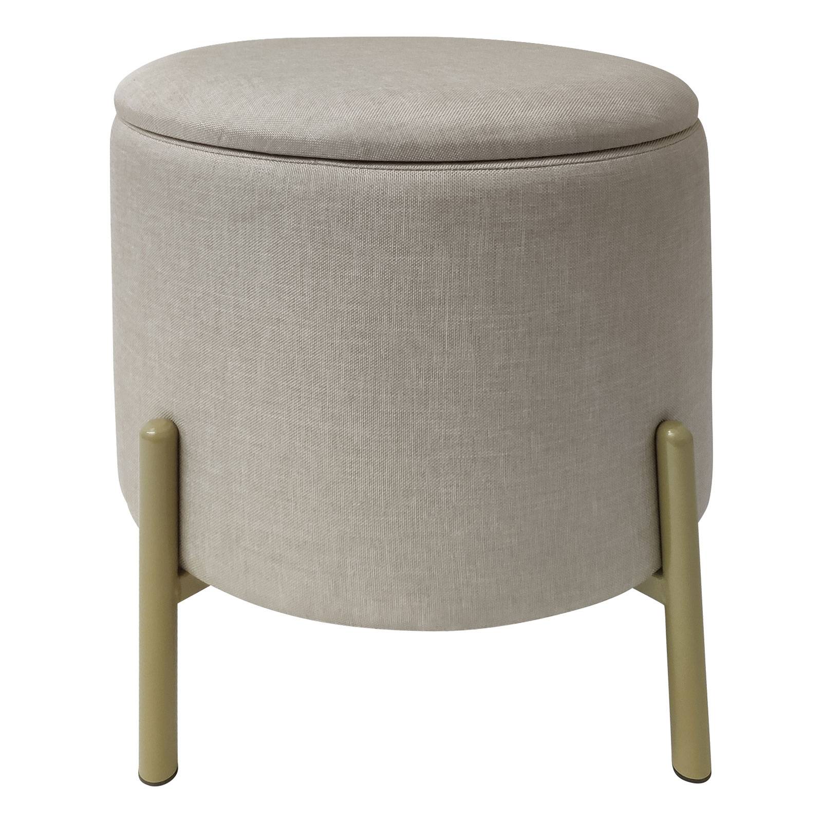 Echtwerk Sitzhocker EW-RH-0432C Logan mit Stauraum