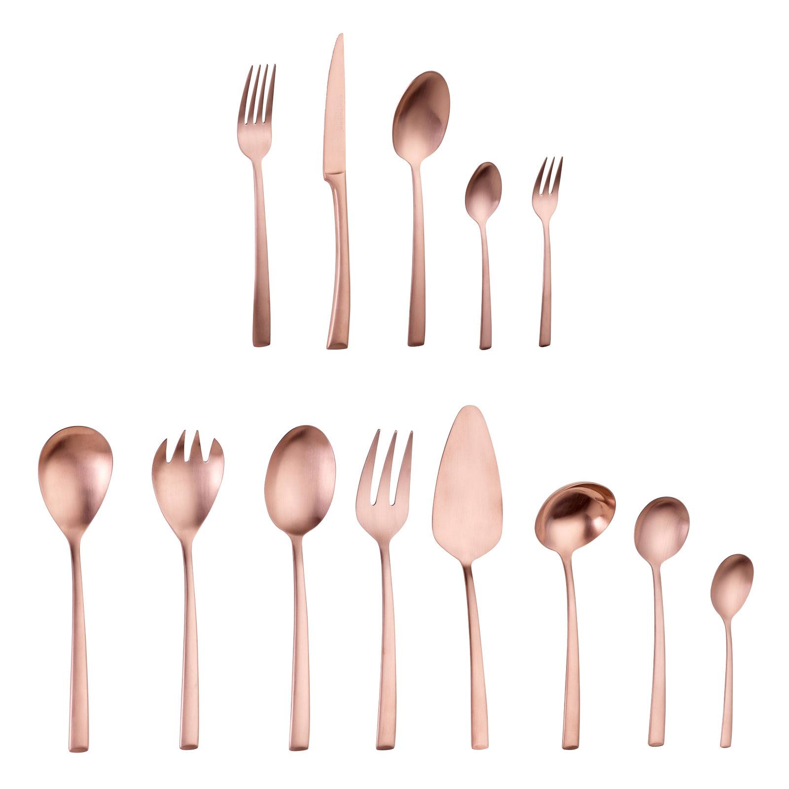 Echtwerk Tafelbesteck "AVELINO" 68tlg - Bronze Edition