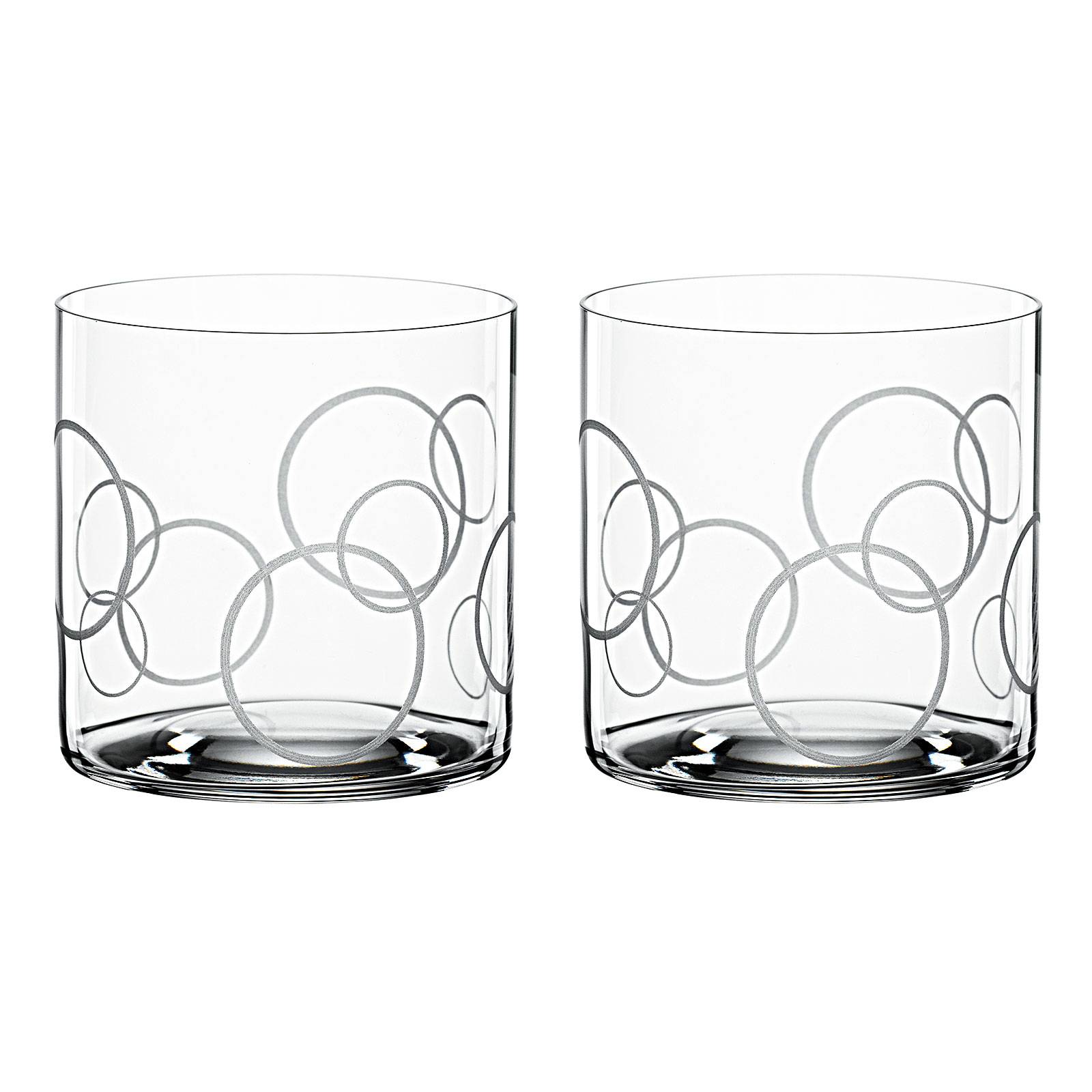 Spiegelau Signature Drinks Softdrinkbecher Circles, 2er-Set