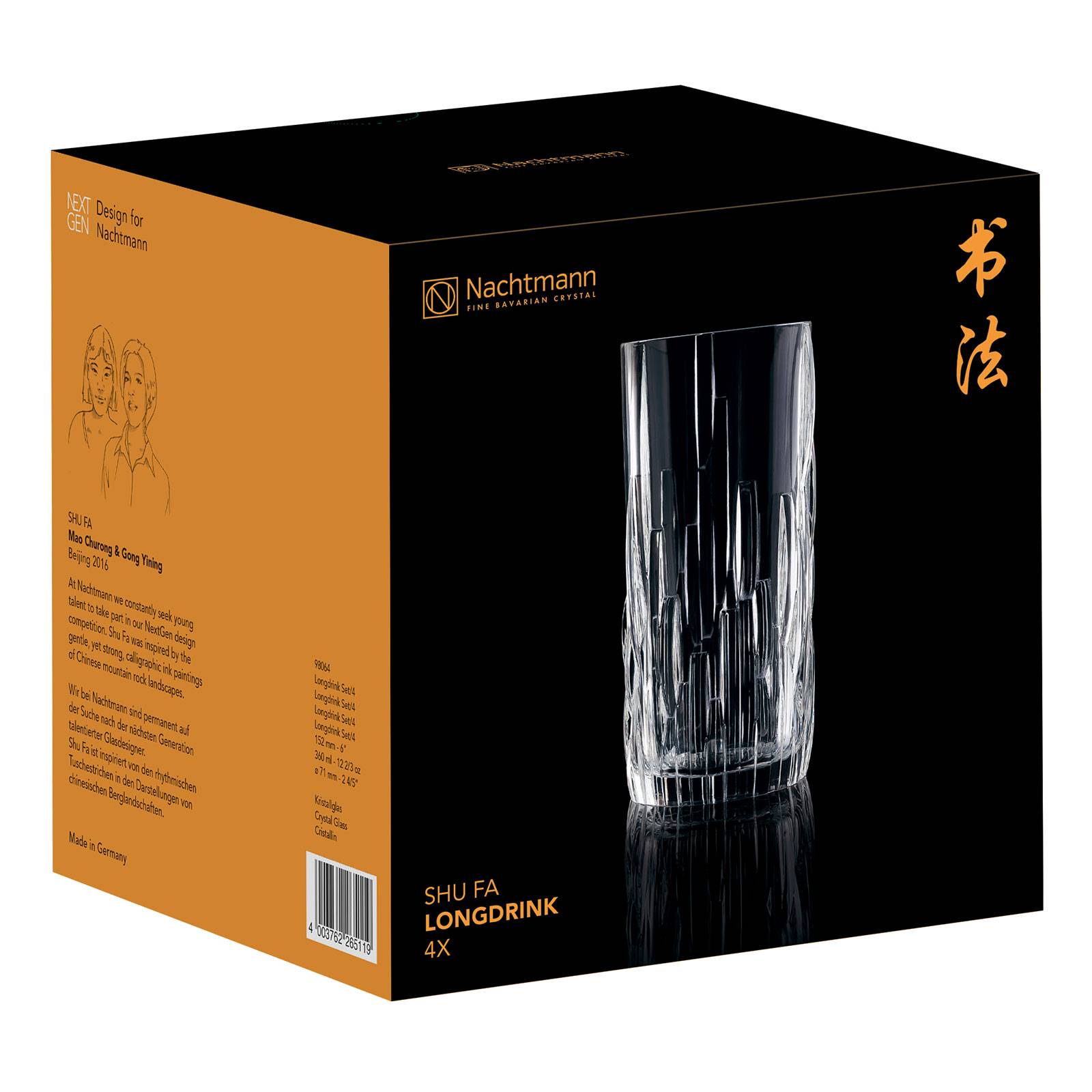 Nachtmann Shu Fa Longdrinkglas 4er Set