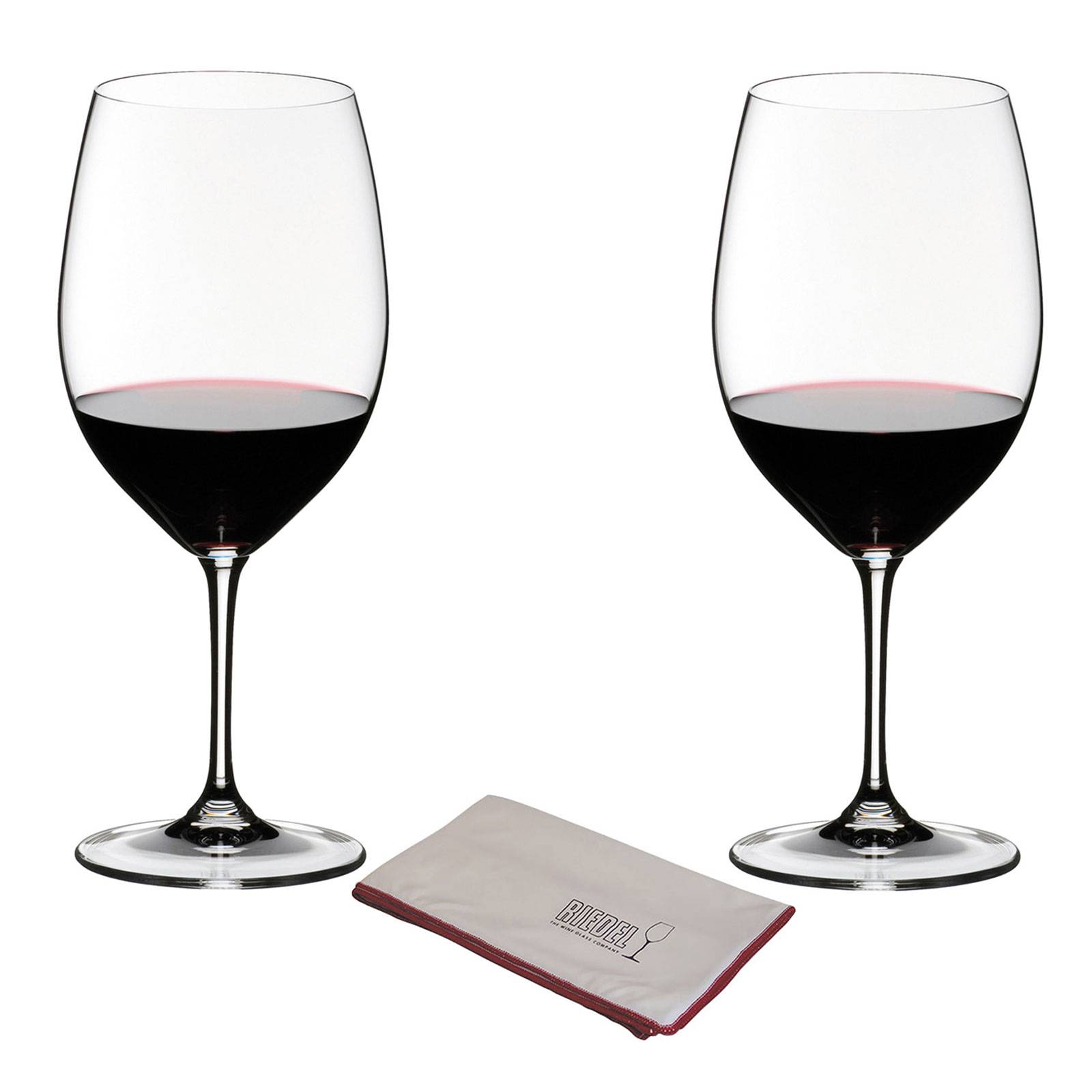 Riedel Vinum Cabernet Sauvignon/Merlot Gift Pack 2 Pieces + Poliertuch