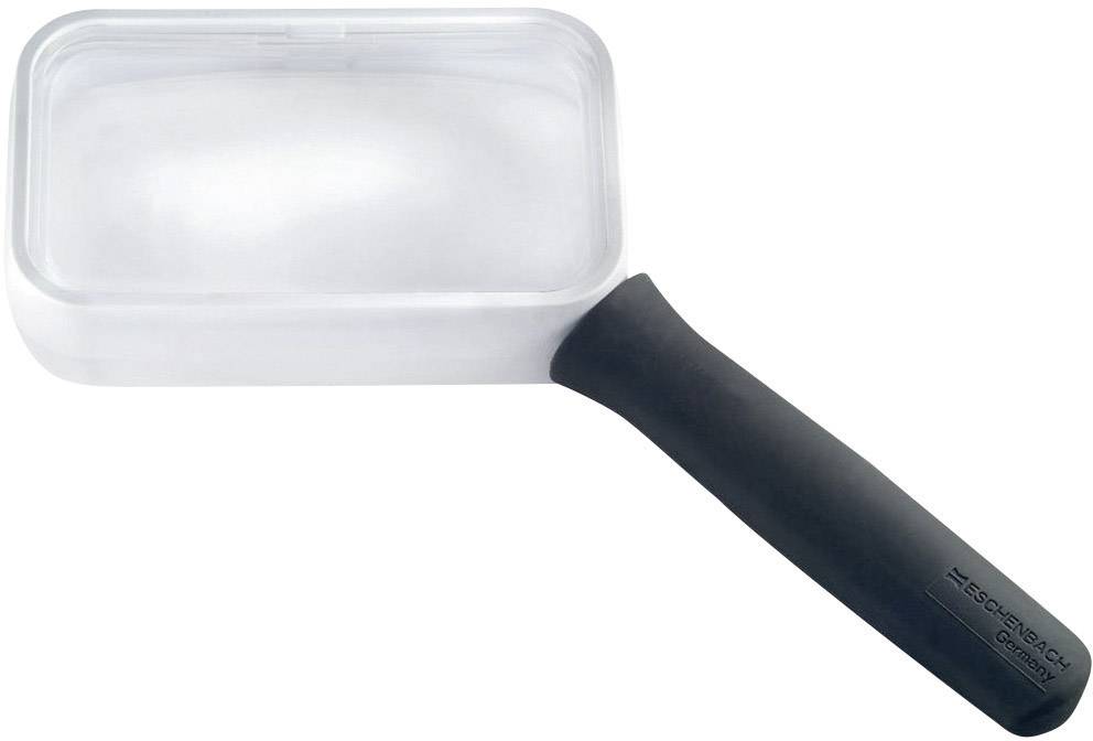 Eschenbach 2668950 Handlupe Vergrößerungsfaktor: 2.7 x Linsengröße: (L x B) 90 mm x 50 mm Schwarz