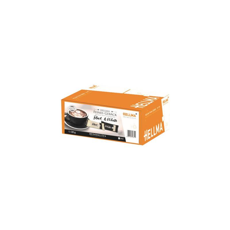 Hellma Feines Gebäck Black & White 200x5,6g Inhalt: 1120g