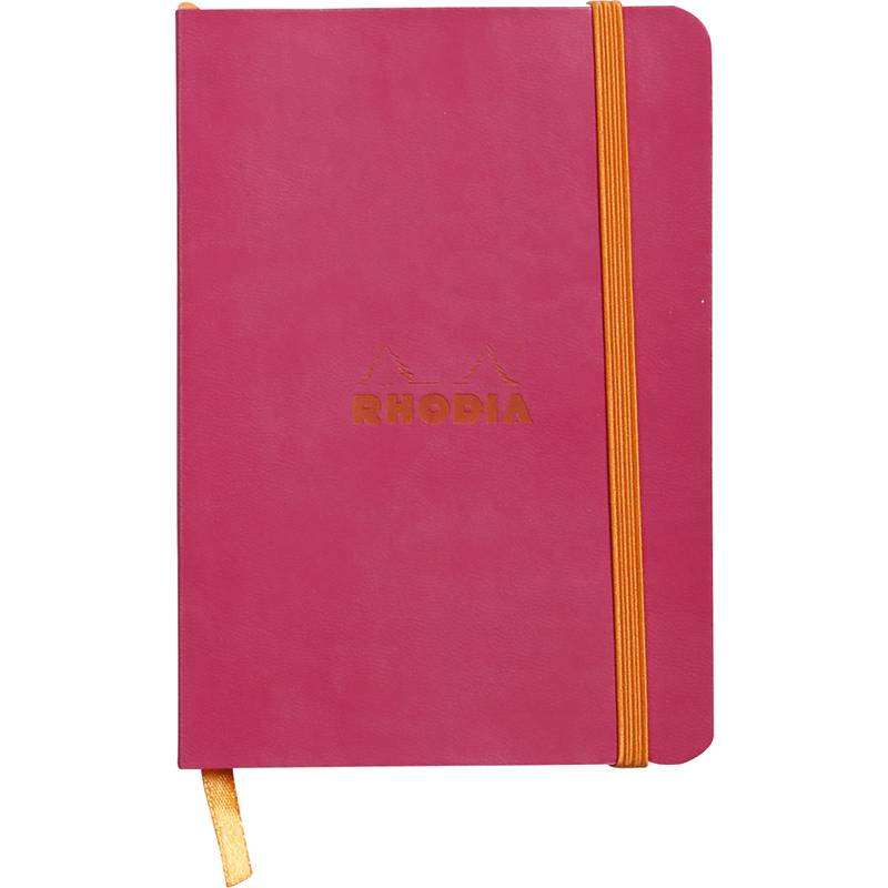 RHODIA Notizbuch RHODIARAMA, DIN A6, liniert, himbeere