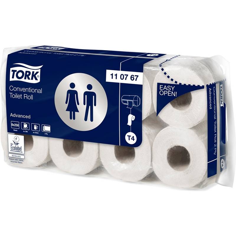 TORK Toilettenpapier, 2-lagig, weiß