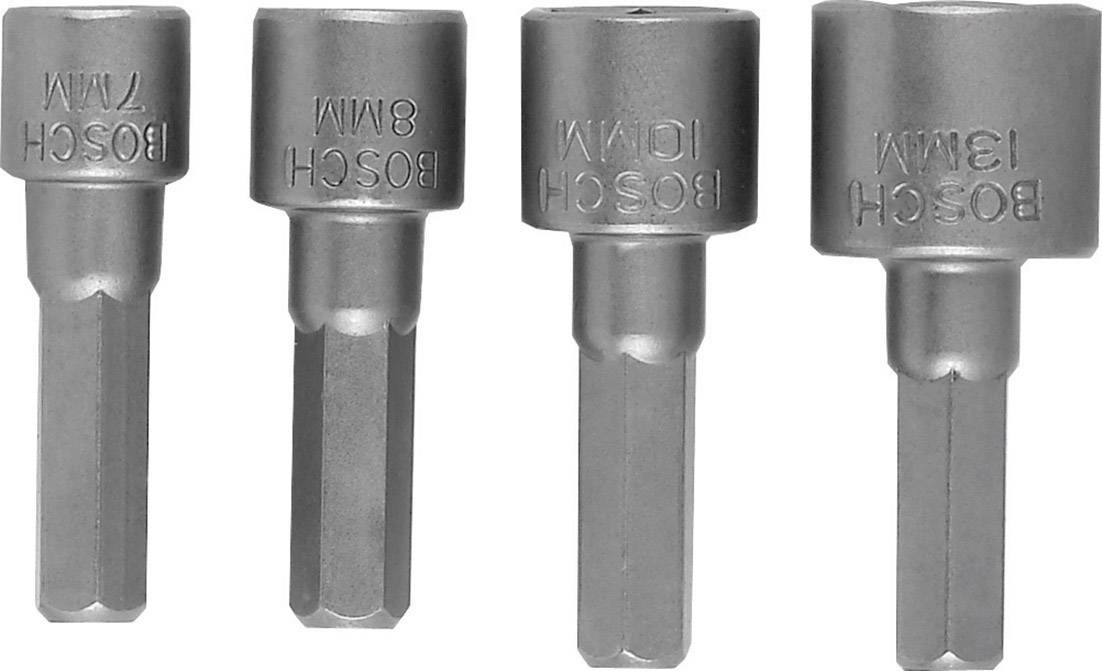 Bosch Accessories 2609255904 Steckschlüssel-Maschinenaufnahmen-Set 7 mm, 8 mm, 10 mm, 13mm Antrieb 1/4" (6.3 mm) 1 Set