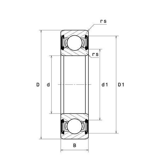 Kugellager 6901 LLB/5K NTN 12X24X6 mm berührungslose Dichtungen beidseitig