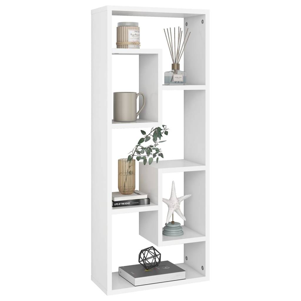 vidaXL Wandregal Weiß 36x16x90 cm Holzwerkstoff