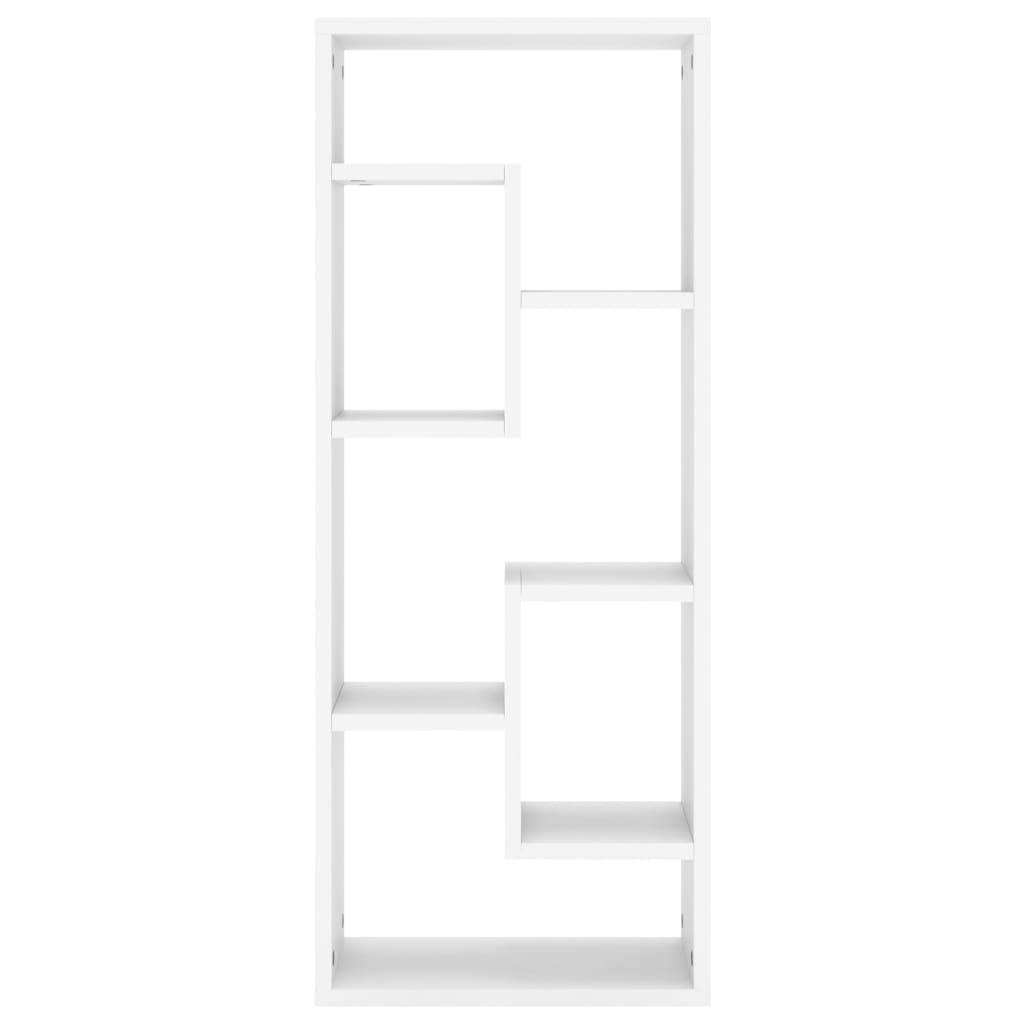vidaXL Wandregal Weiß 36x16x90 cm Holzwerkstoff