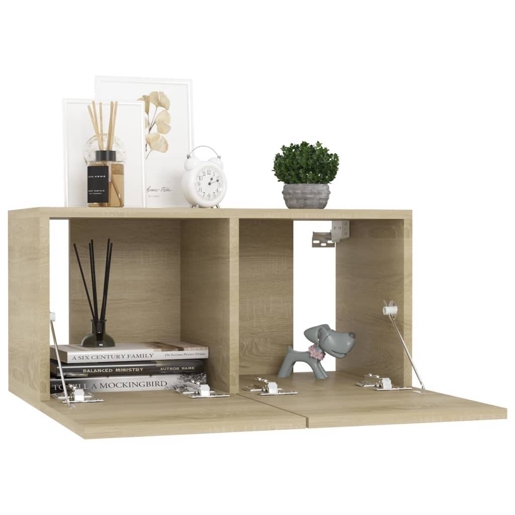 vidaXL TV-Hängeschrank Sonoma-Eiche 60x30x30 cm