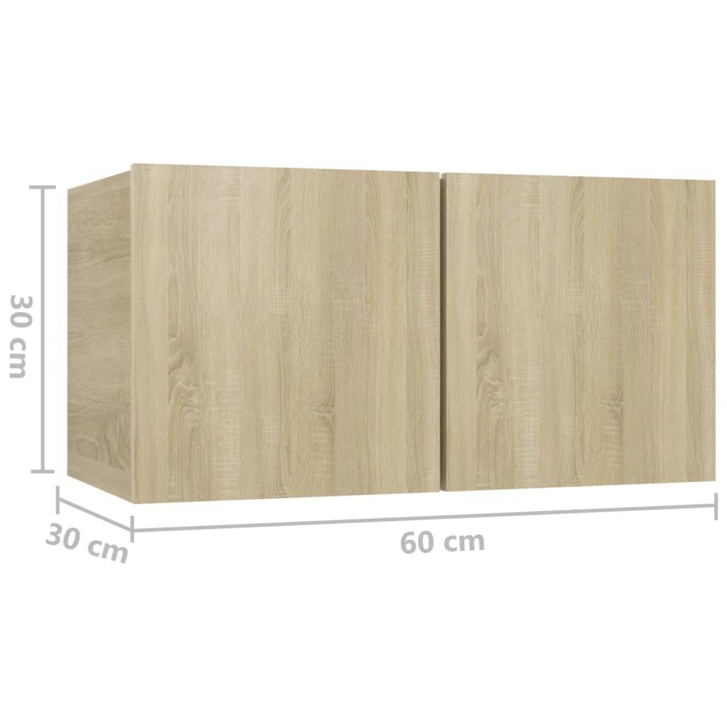 vidaXL TV-Hängeschrank Sonoma-Eiche 60x30x30 cm