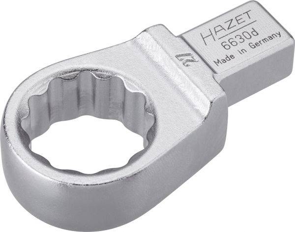 HAZET HAZET Einsteck-Ringschlüssel 6630D-27 ? Einsteck-Vierkant 14 x 18 mm ? Außen-Doppel-Sechskant-Tracti 6630D-27