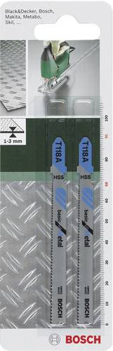 Bosch Accessories 2609256729 Stichsägeblatt HSS, T 118 A Basic for Metal 2 St.