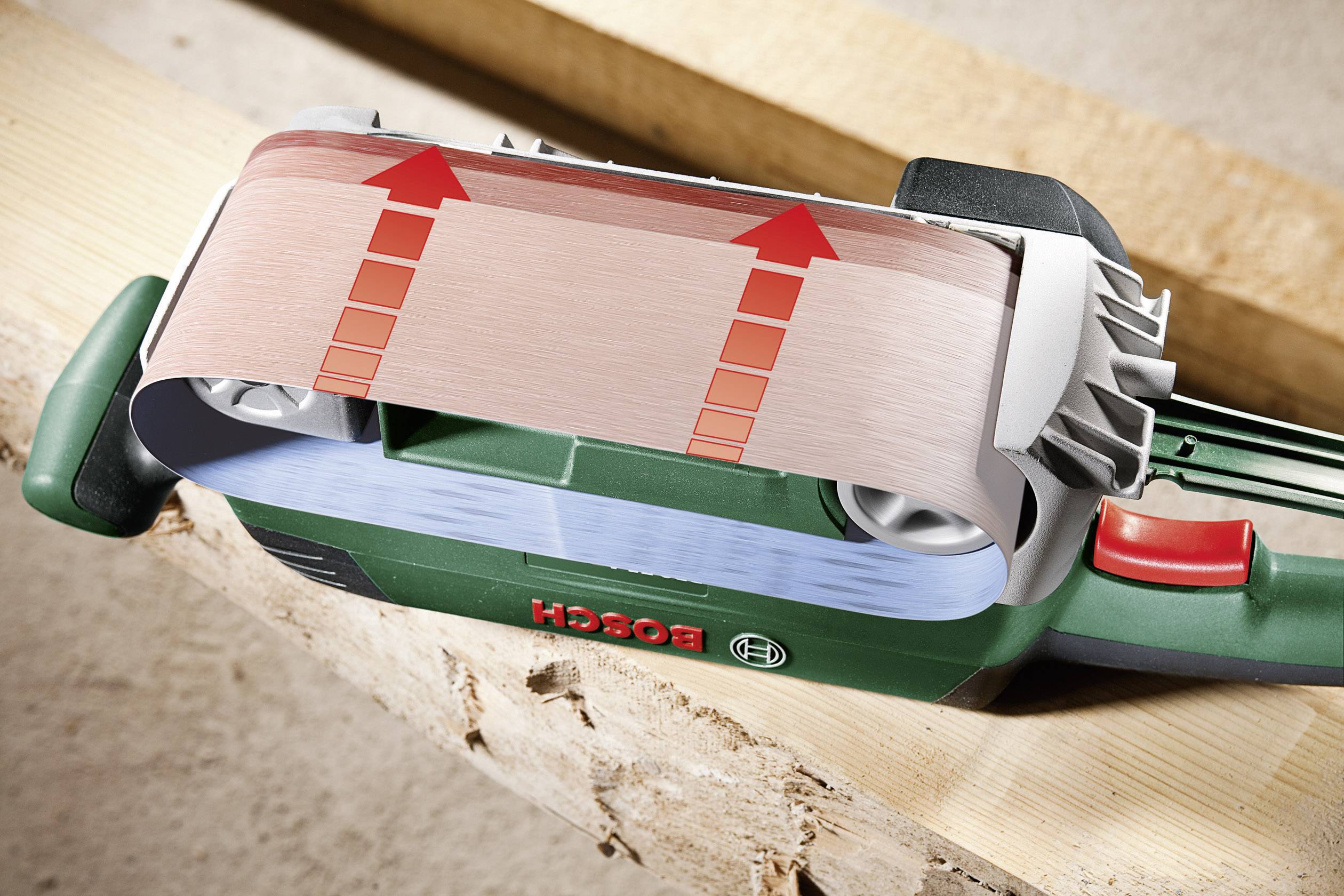 Bosch Home and Garden PBS 75 A 06032A1000 Bandschleifer 710 W 76 x 165 mm Band-Breite 75 mm Band-Länge 533 mm