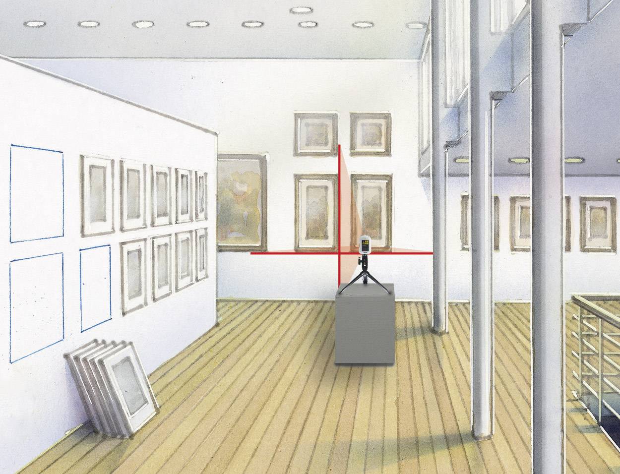 Laserliner SmartCross-Laser Kreuzlinienlaser selbstnivellierend Reichweite (max.): 10 m