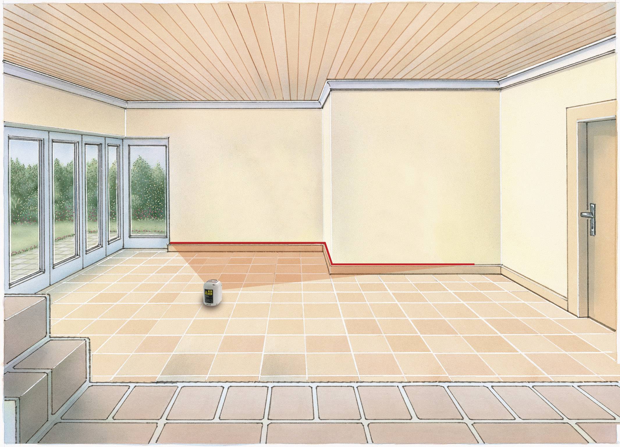 Laserliner SmartCross-Laser Kreuzlinienlaser selbstnivellierend Reichweite (max.): 10 m