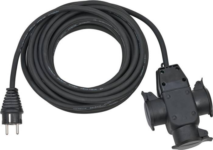 Brennenstuhl 1167810301 Strom Verlängerungskabel Schwarz 10.00 m H07RN-F 3G 1,5 mm²