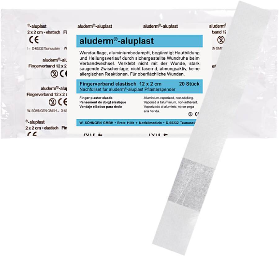 Nachfüll-Sets für Pflasterspender aluderm®-aluplast 1009914 Typ Fingerverbände ca. 12 x 2 cm Inhalt 20 Stück