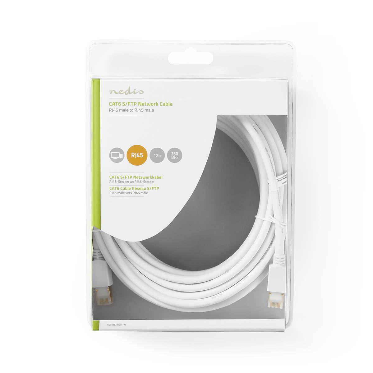 Nedis Cat 6 Kabel | CCGB85221WT100 | Weiss