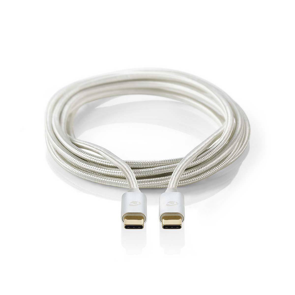 Nedis USB-Kabel | CCTB64700AL20 | Aluminium
