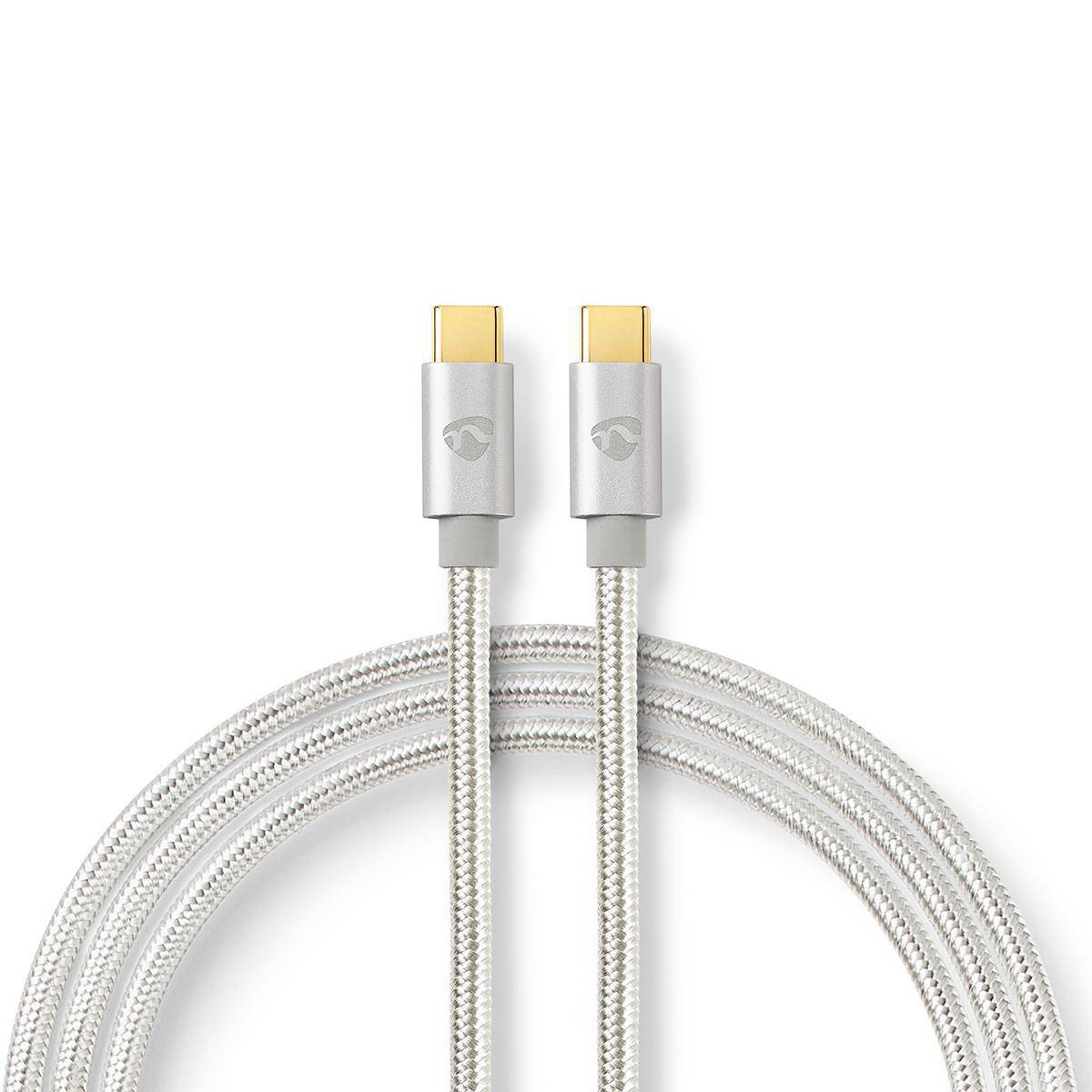Nedis USB-Kabel | CCTB64700AL20 | Aluminium