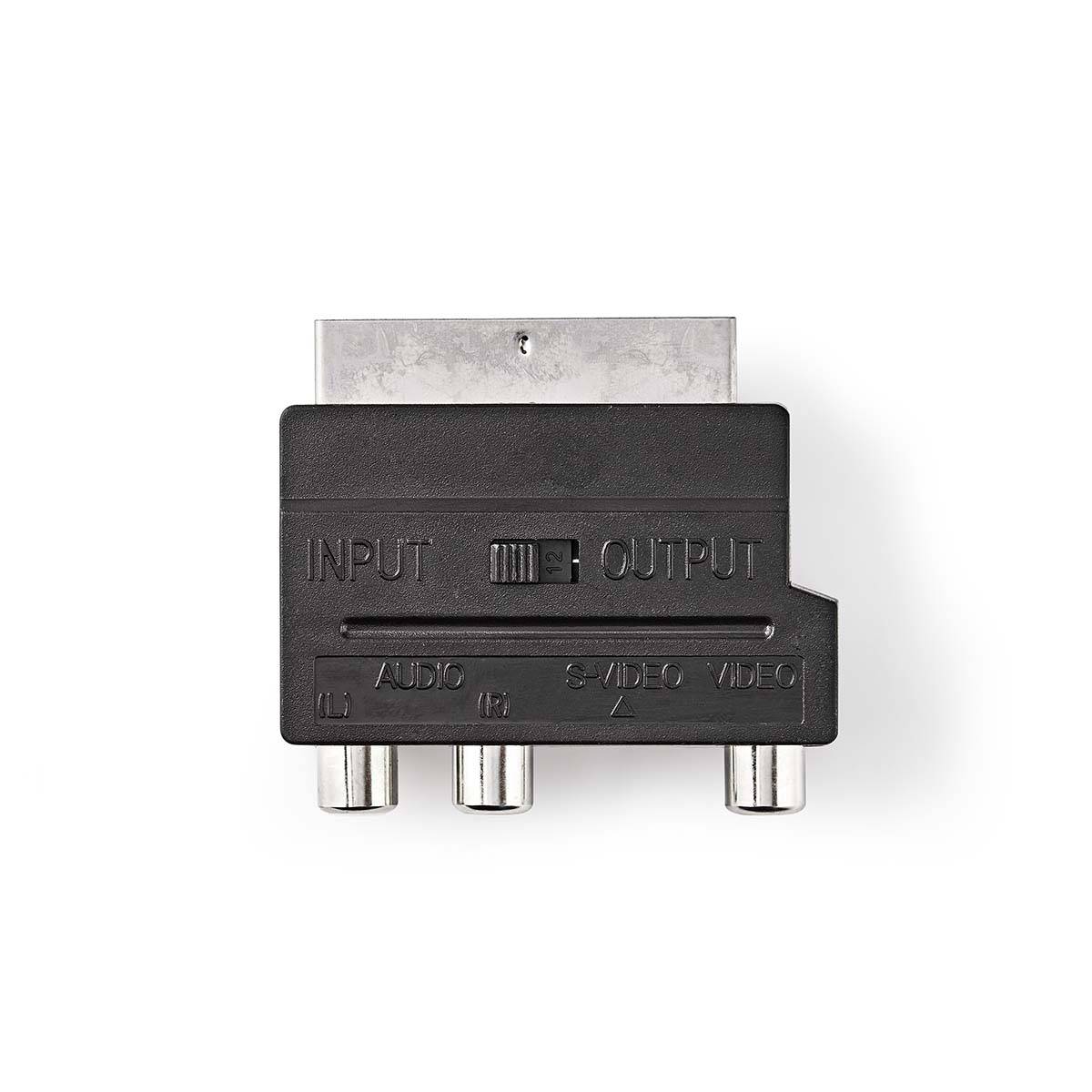Nedis SCART-Adapter | CVGB31902BK | Schwarz