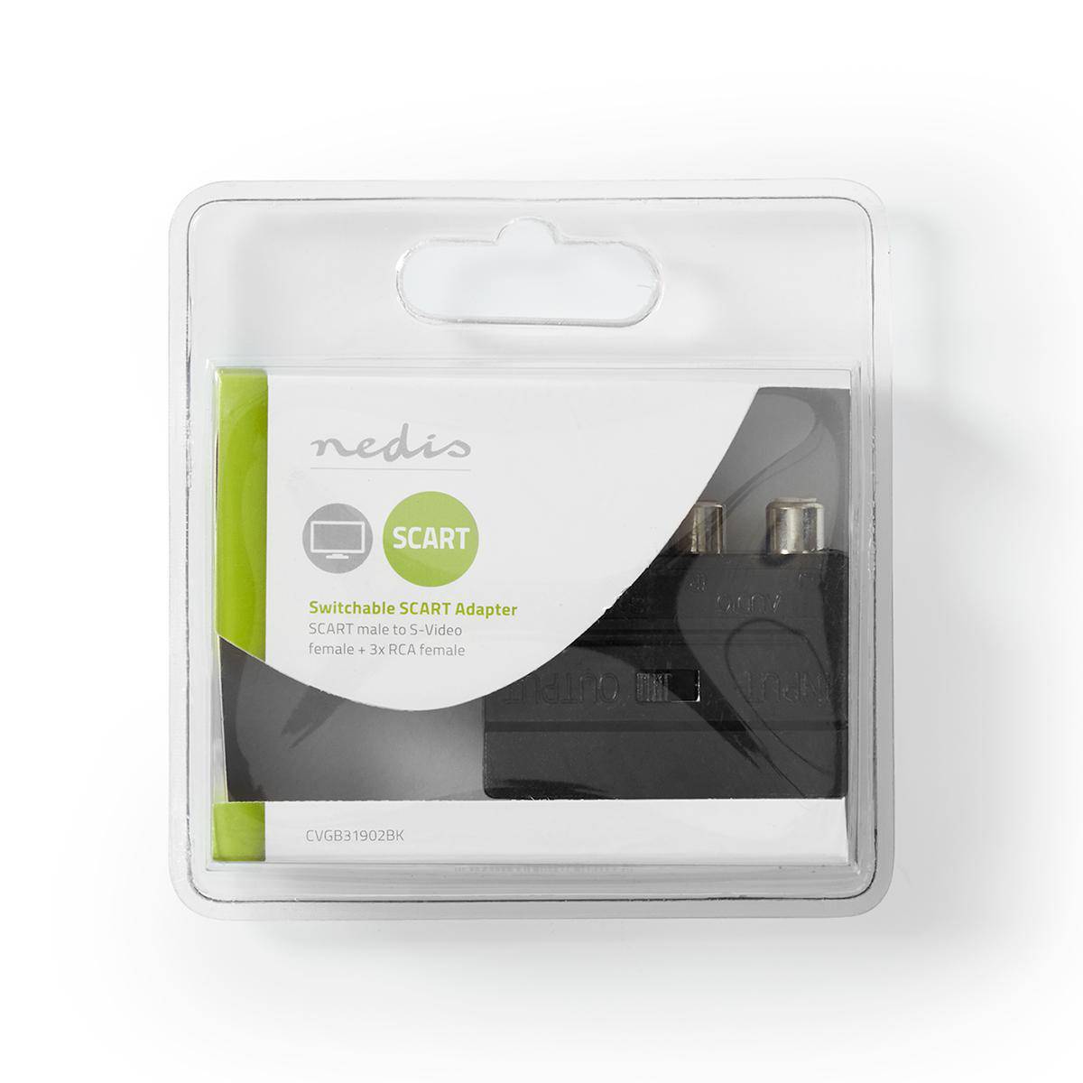 Nedis SCART-Adapter | CVGB31902BK | Schwarz