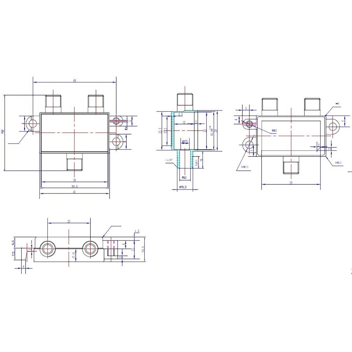 Nedis Satelliten-Weiche | SCOM100ME | Silber