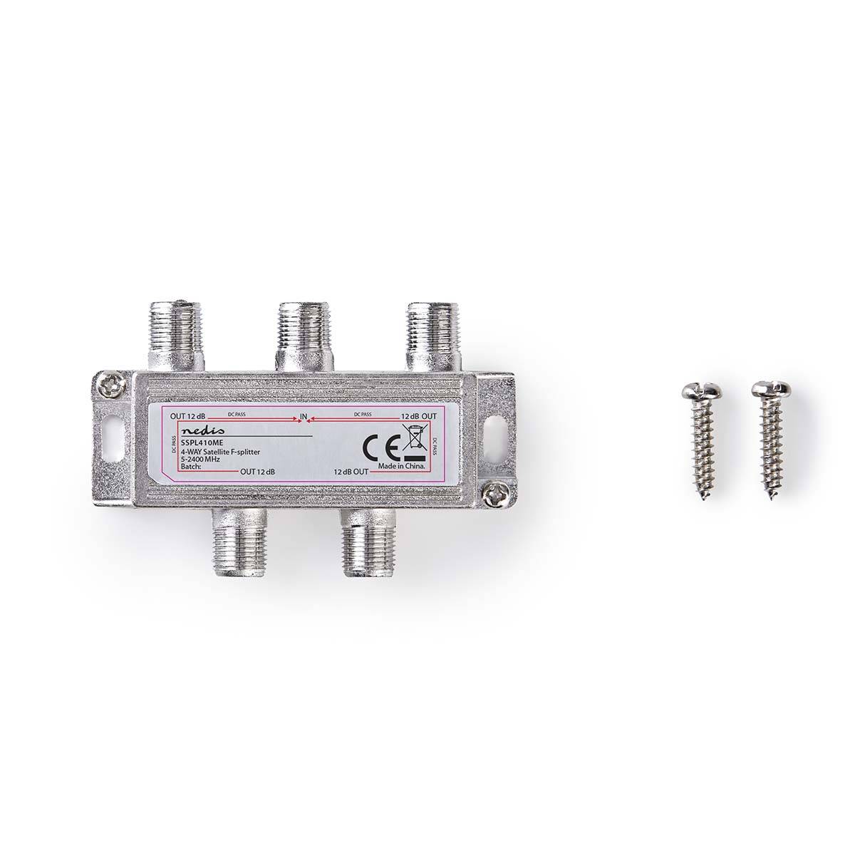 Nedis Satelliten-Splitter | SSPL410ME | Silber