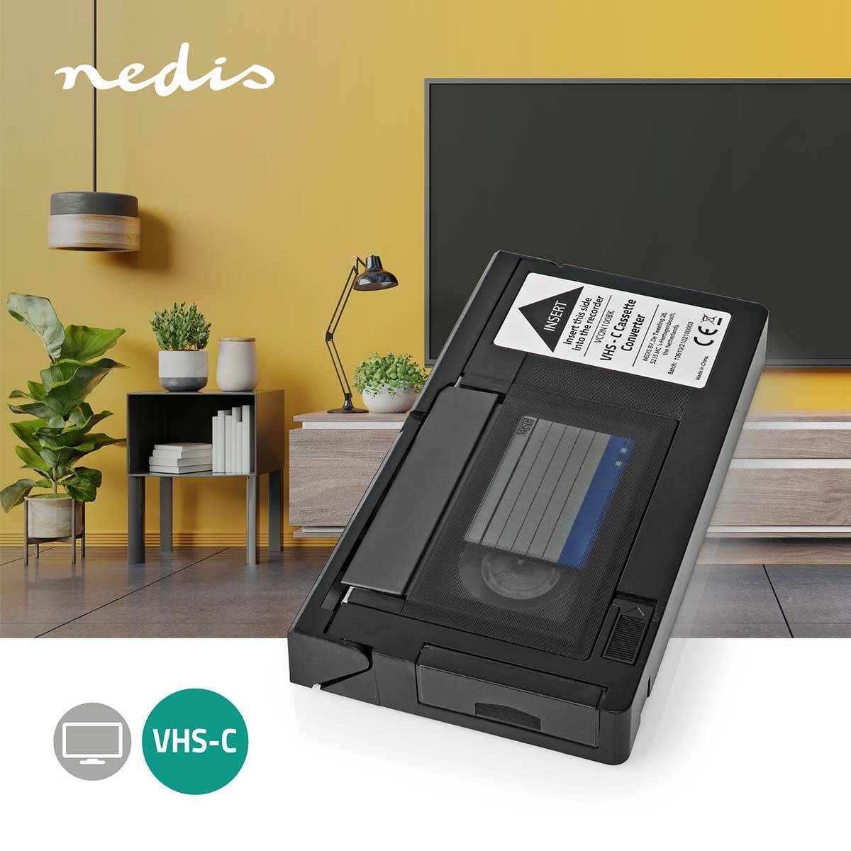 Nedis VHS Adapter | VCON100BK | Schwarz