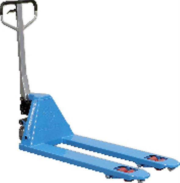 Gabelhubwagen mit Tandemgabelrollen, Gabelhubwagen Tragfähigk.: 2500kg, Hubhöhe: 205mm