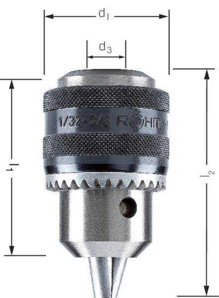 Zahnkr.-Bohrfutter Prima 3-16mm 1/2"x20 Röhm