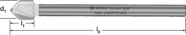 Bosch Accessories Bosch 2608587166 Glas- und Fliesenbohrer 12 mm Gesamtlänge 90 mm Zylinderschaft 1 St.
