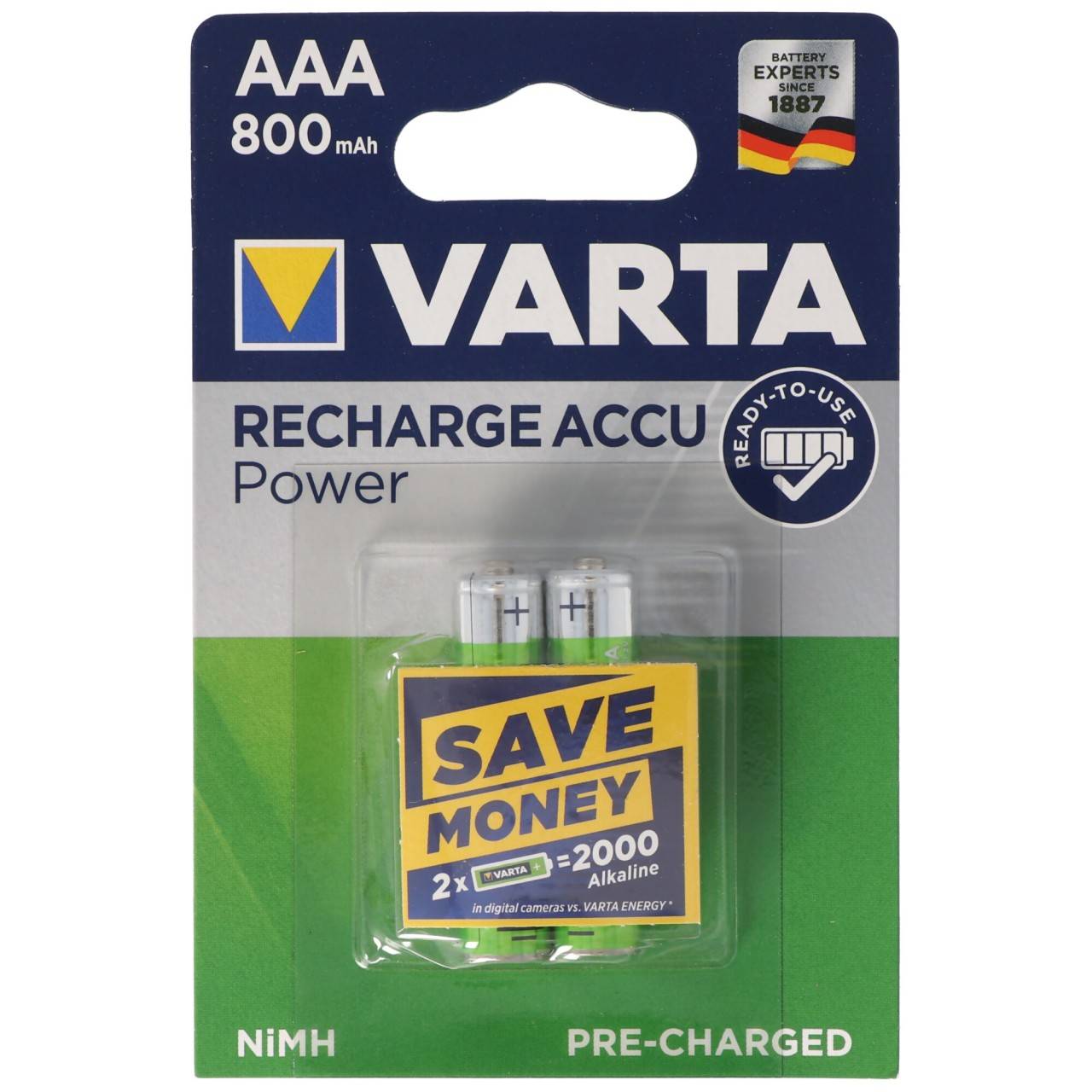 VARTA Ready2use Akku Micro/AAA 56703 2er Pack